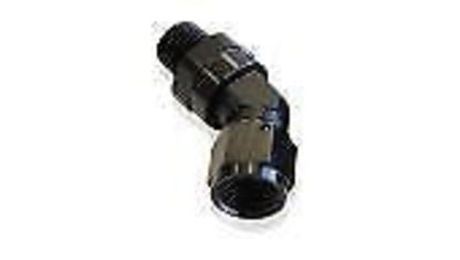 Aeroflow Performance Products AF919-08-04BLK 45 Deg 1/4" NPT to -8AN Femaleblack Full Swivel Fitting