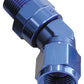 Aeroflow AF919-10-08 45 Deg 1/2 NPT to -10AN Femaleblue Full Swivel Fitting