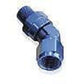 Aeroflow AF919-12-08 45 Deg 1/2 NPT to -12AN Femaleblue Full Swivel Fitting