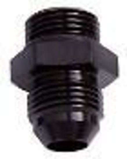 Aeroflow AF920-04-08BLK -8 ORB to -4AN Straight Black Male to Male