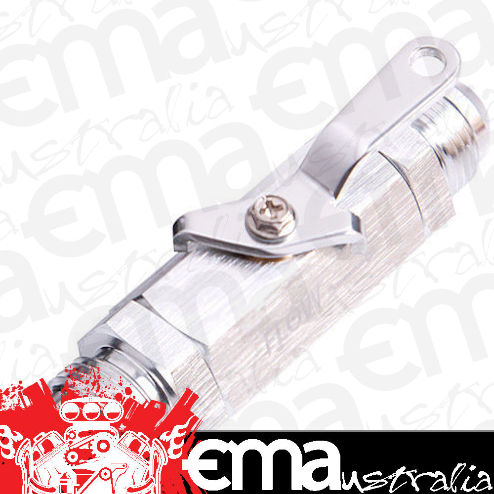 Aeroflow AF1000-08S Shut Off Valve -8AN Silver