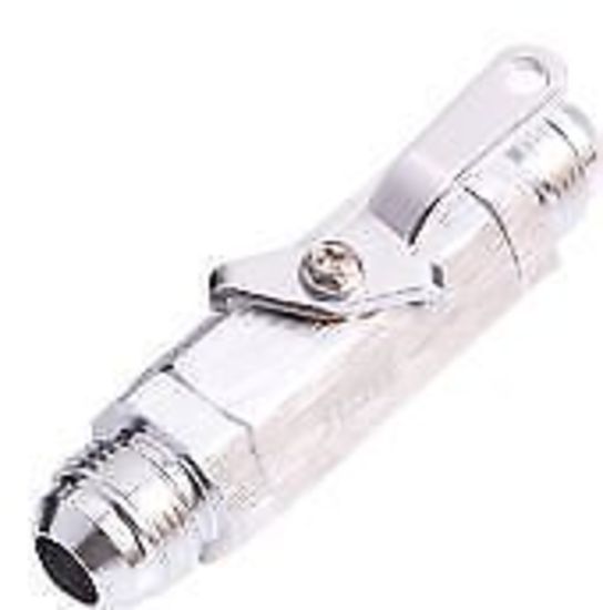 Aeroflow Performance Products AF1000-16S Shut Off Valve -16AN Silver Billet Body with -16ORB Port S