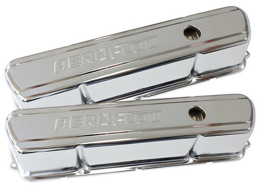 Aeroflow AF1821-5004 Holden 253-308 Valve Cover Chrome with Aeroflow Logo