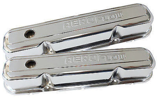 Aeroflow AF1821-5006 Chrysler S/B Valve Cover Chrome with Aeroflow Logo