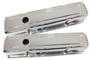 Aeroflow AF1821-5050 Chev 283-350 SBC Valve Cover Tall Chrome without Logo
