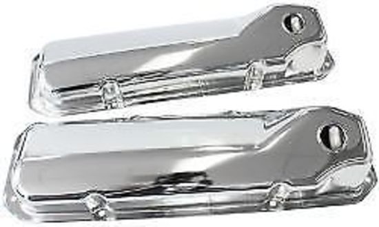 Aeroflow AF1821-5051 Ford 302-351C SBF Valve Cover Chrome without Logo