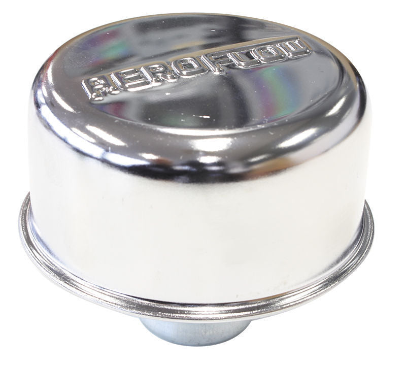 Aeroflow Performance Products AF1821-7000 Chrome Valve Cover Breather Push In Style No Spout W/Logo