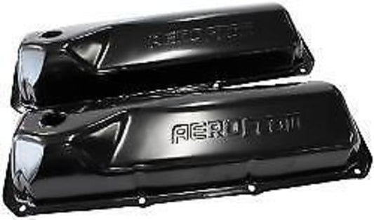 Aeroflow AF1822-5001 Ford 302-351C Valve Cover Black with Aeroflow Logo