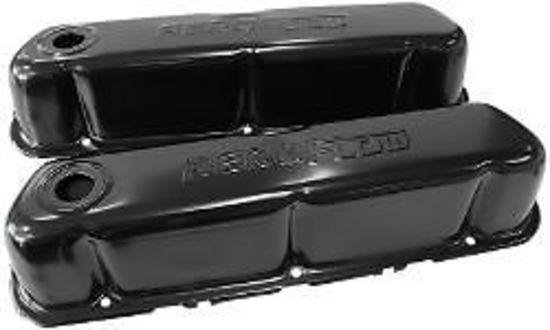 Aeroflow AF1822-5002 Ford 289-351W SBF Valve Cover Black with Aeroflow Logo