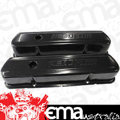 Holden V8 253-308ci V8 253-308 Valve Cover Black with Aeroflow Logo Aeroflow Performance Products AF1822-5004