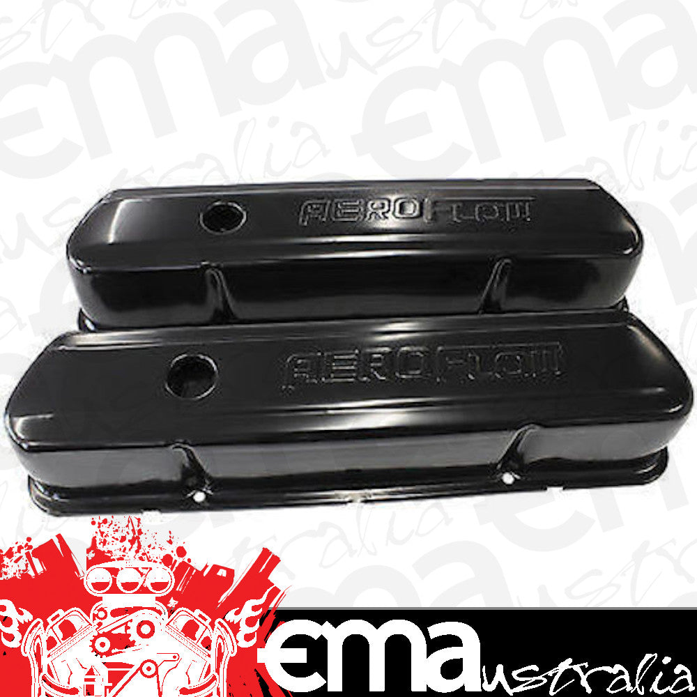 Aeroflow AF1822-5004 Holden 253-308 Valve Cover Black with Aeroflow Logo