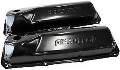 Ford Cleveland 302-351 C.I.D 302-351C Valve Cover Black without Logo Aeroflow Performance Products AF1822-5051