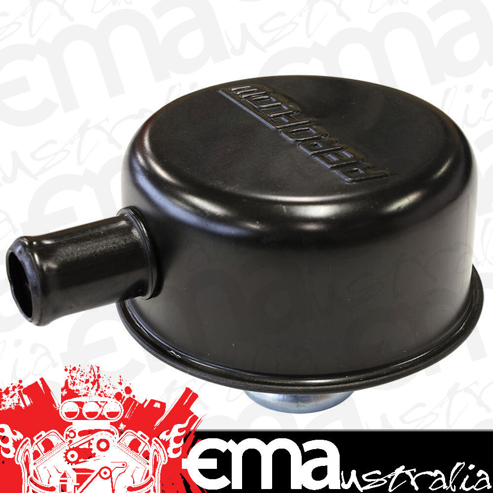 Aeroflow Performance Products AF1822-7001 Black Valve Cover Breather Push In with 5/8" Spout W/Log