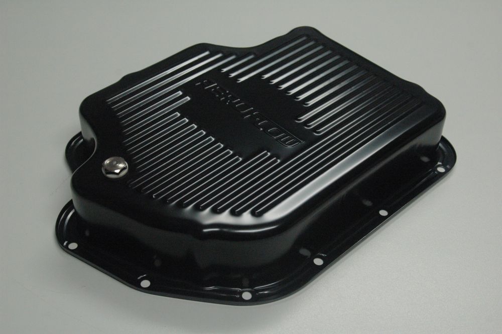 Aeroflow AF1826-3001 Th400 Deep Transmission Pan Black W/ Drain Plug 3" Deep