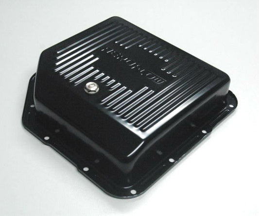 Aeroflow AF1826-3003 Th350 Deep Transmission Pan Black W/ Drain Plug