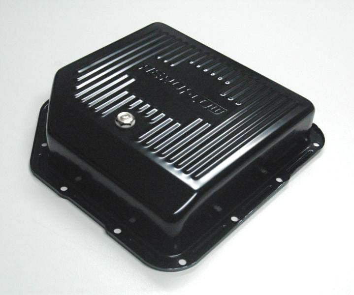 Aeroflow AF1826-3003 Th350 Deep Transmission Pan Black W/ Drain Plug