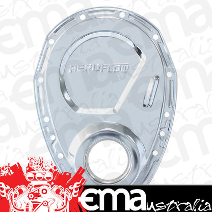 Aeroflow AF1827-2000 Sb Chev Timing Cover Chrome Steel Inc Gaskets & Seals SBC Aeroflow 1827-2000