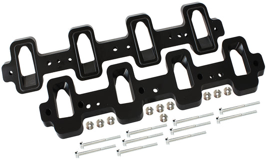 Aeroflow AF1850-1007 GM LS Intake Adapters Rectanglto Cathedral LSA Charger Retr