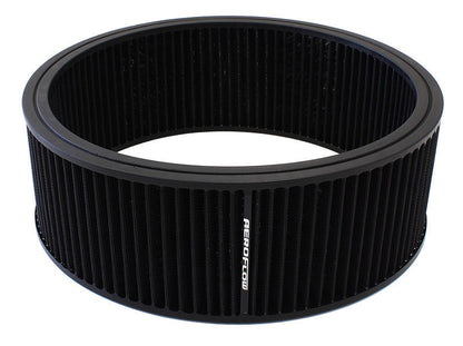 Universal Round Air Filter 14" x 5" Washable Cotton Element Aeroflow Performance Products AF2041-3760