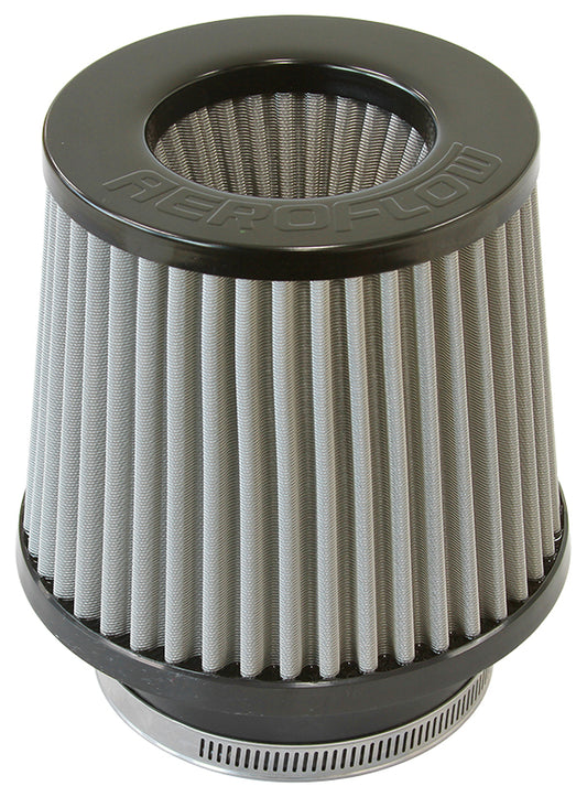 Aeroflow AF2215-4000 4" I.D Clamp On Pod Filter S/Selement Black Inverted 5" Lon