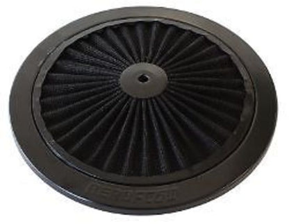 Aeroflow AF2251-0901 9" Black Full Flow Top Plate Black Cotton Hi Flow & Filtrat