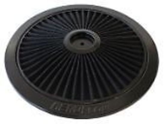 Aeroflow AF2251-1401 14" Black Full Flow Top Plate Black Cotton Hi Flow & Filtrat