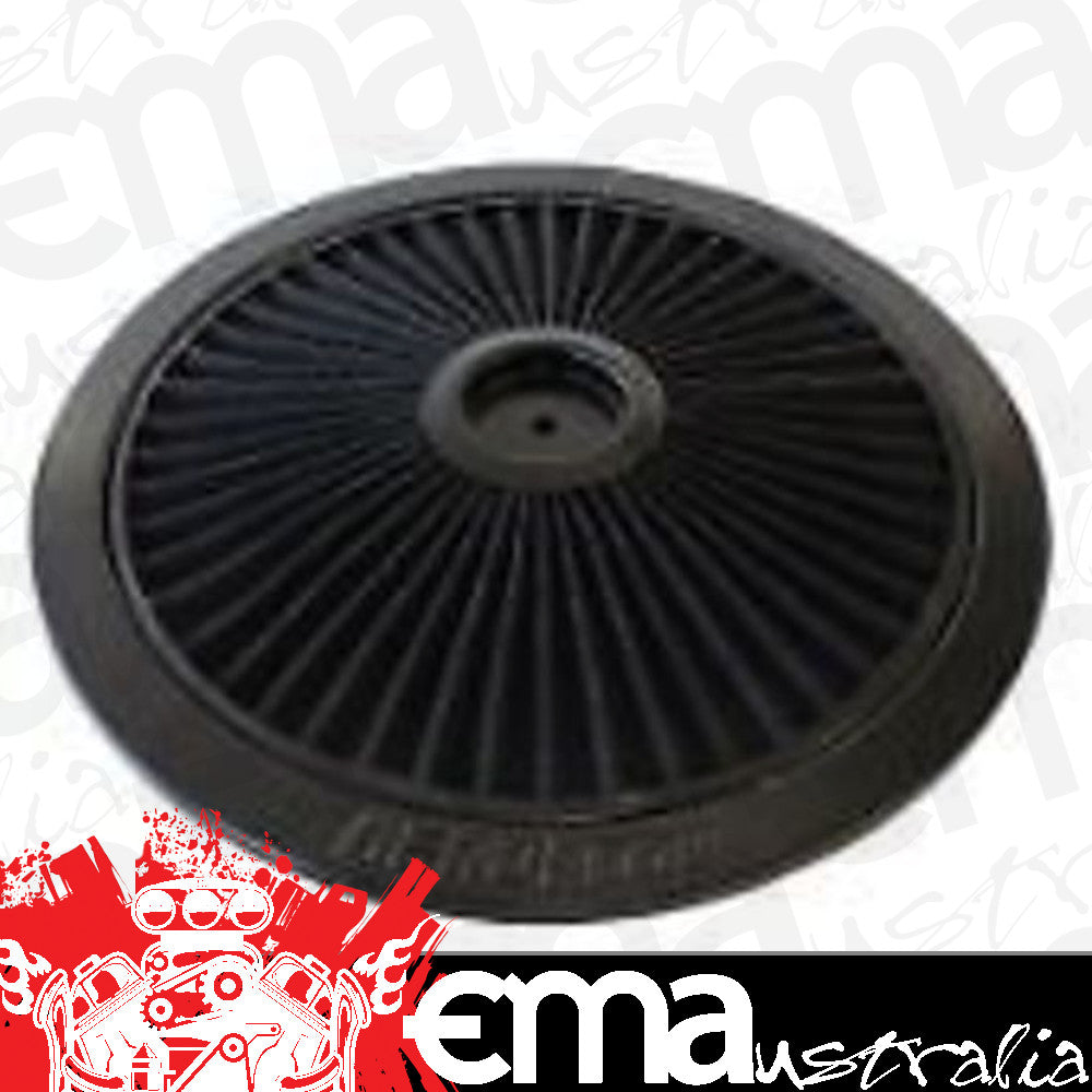 Aeroflow AF2251-1401 14" Black Full Flow Top Plate Black Cotton Hi Flow & Filtrat