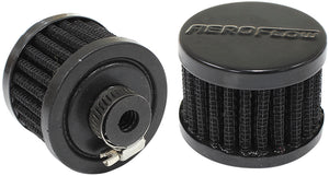 Aeroflow AF2271-1320 3/8" Universal Clamp On Filter 2" O.D 1-1/2" H Black Top