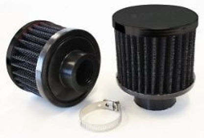 Aeroflow Performance Products AF2271-1330 1/2" Universal Clamp On Filter 2" O.D 1-1/2" H Black Top