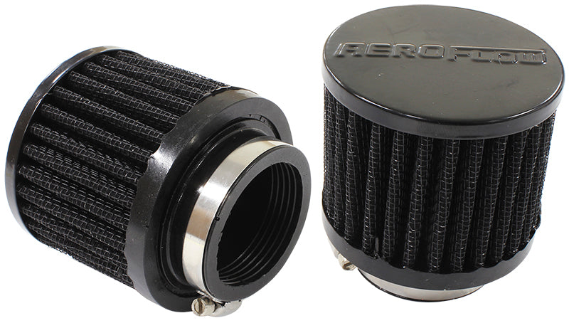 Aeroflow AF2271-1480 1-3/4" Universal Clamp On Filter 3" O.D 2-1/2" H Black Top