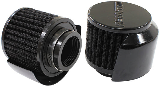 Aeroflow AF2271-1514 1-1/2" Breath Filter W/ Shield3" O.D 2-1/2" H Black Top
