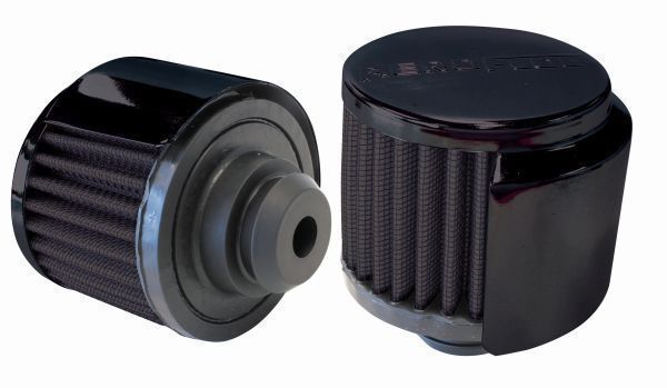 Aeroflow AF2271-1516 1-1/4" Push In Breath W/Shield3" O.D 2-1/2" H Black Top