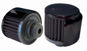 Aeroflow AF2271-1516 1-1/4" Push In Breath W/Shield3" O.D 2-1/2" H Black Top