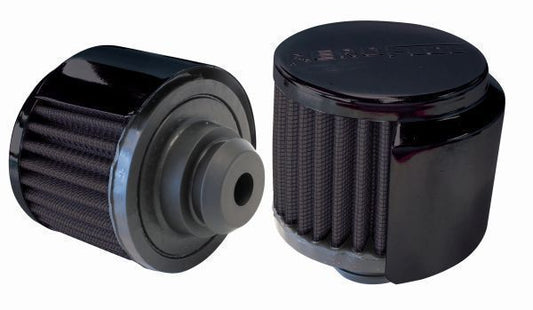 Aeroflow AF2271-1516 1-1/4" Push In Breath W/Shield3" O.D 2-1/2" H Black Top