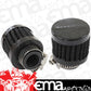 Aeroflow AF2271-2480 9/16" Universal Clamp On Filter 1-3/8" O.D 1-1/8" H Black Top