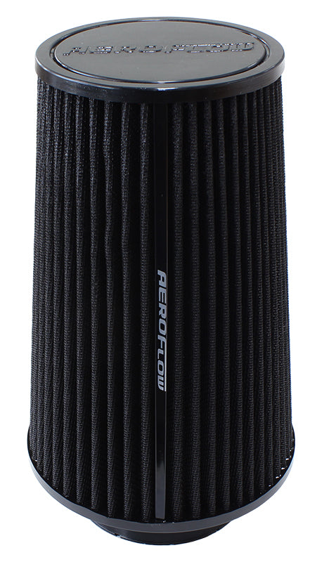 Aeroflow AF2711-0920 3-1/2 Clamp-On Tapered Filter 4.6-6.1 O.D 9.1 High Black