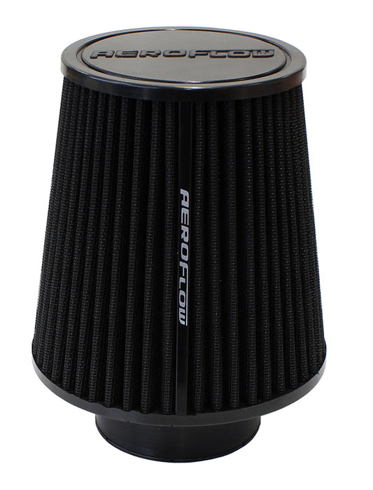 Aeroflow AF2711-0930 3 Clamp-On Tapered Filter 4.6-6 O.D 6.1 High Black Cott