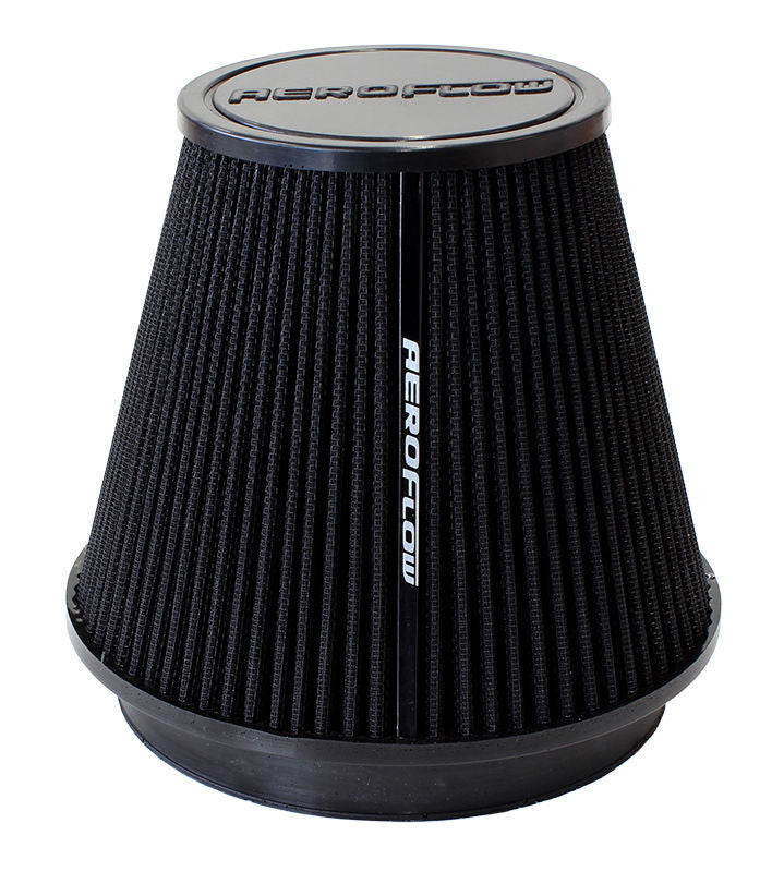 Aeroflow AF2711-3100 6" Clamp-On Tapered Filter 7.75 / 4.6 O.D 6.1" H Black