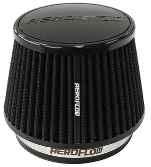 Aeroflow AF2711-5163 5" Clamp-On Tapered Filter 4.6-6.5 O.D 4.15 High Black