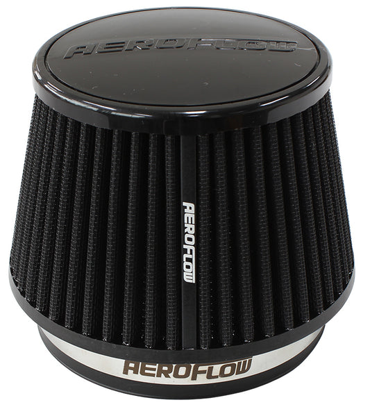 Aeroflow AF2711-5163 5" Clamp-On Tapered Filter 4.6-6.5 O.D 4.15 High Black