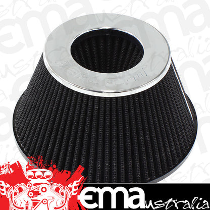 Universal 6" Clamp-On Tapered Filter 7.6 4.7" O.D 4" High Chrom Aeroflow Performance Products AF2811-1009
