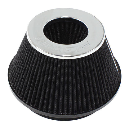 Universal 6" Clamp-On Tapered Filter 7.6 4.7" O.D 4" High Chrom Aeroflow Performance Products AF2811-1009
