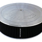 Aeroflow AF2851-1235 14" x 4" Air Cleaner Assembly 7-5/16" Flatbase Chrome Cotton