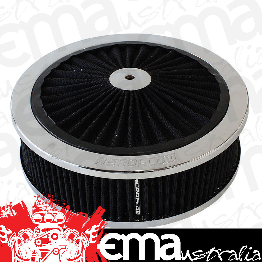 Aeroflow AF2851-3150 9" x 2-3/4" Full Flow Assembl5-1/8" Neck Chrome Cotton