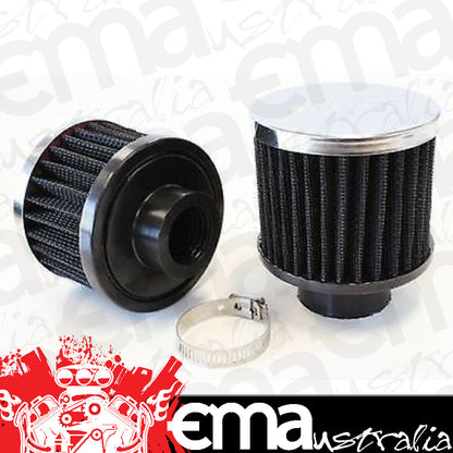 Aeroflow AF2871-1340 5/8" Universal Clamp On Filter 2" O.D 1-1/2" H Chrome Top