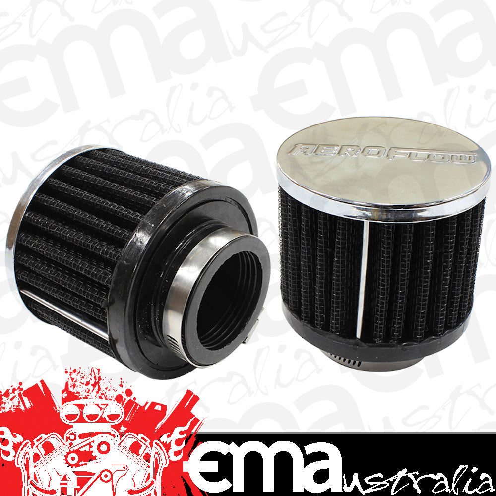 Aeroflow AF2871-1460 1-1/2" Universal Clamp On Filter 3" O.D 2-1/2" H Chrome Top