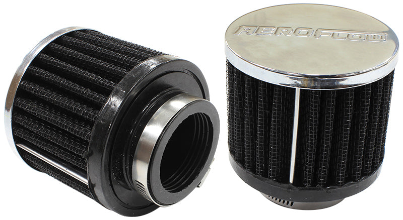 Aeroflow AF2871-1460 1-1/2" Universal Clamp On Filter 3" O.D 2-1/2" H Chrome Top