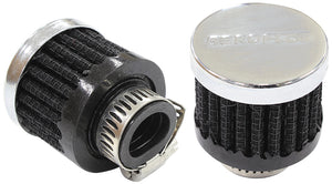 Aeroflow AF2871-2480 9/16" Universal Clamp On Filter 1-3/8" O.D 1-1/8" H Chrome Top