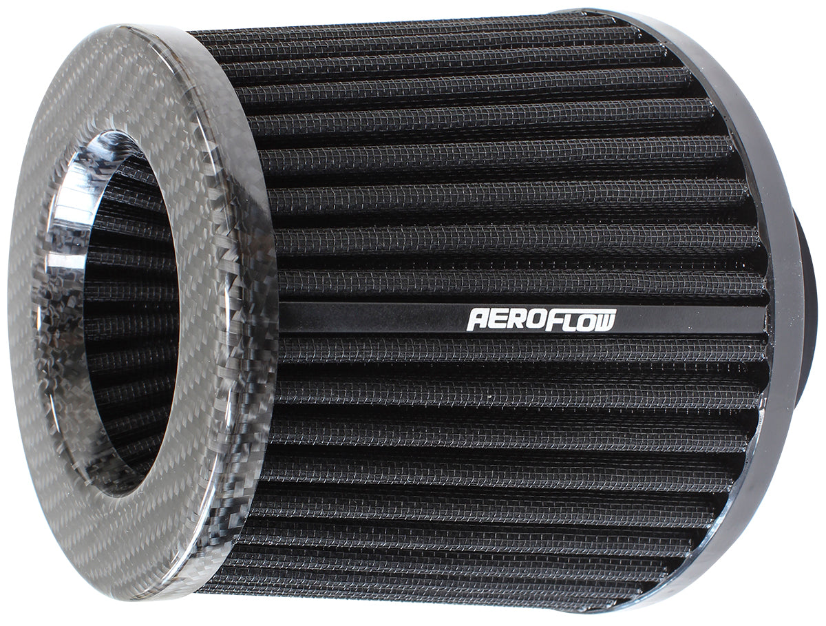 Aeroflow AF2911-3003 3" Carbon Inverted Tapered 5.25-6 O.D 5 High Black