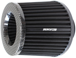 Aeroflow AF2911-3003 3" Carbon Inverted Tapered 5.25-6 O.D 5 High Black